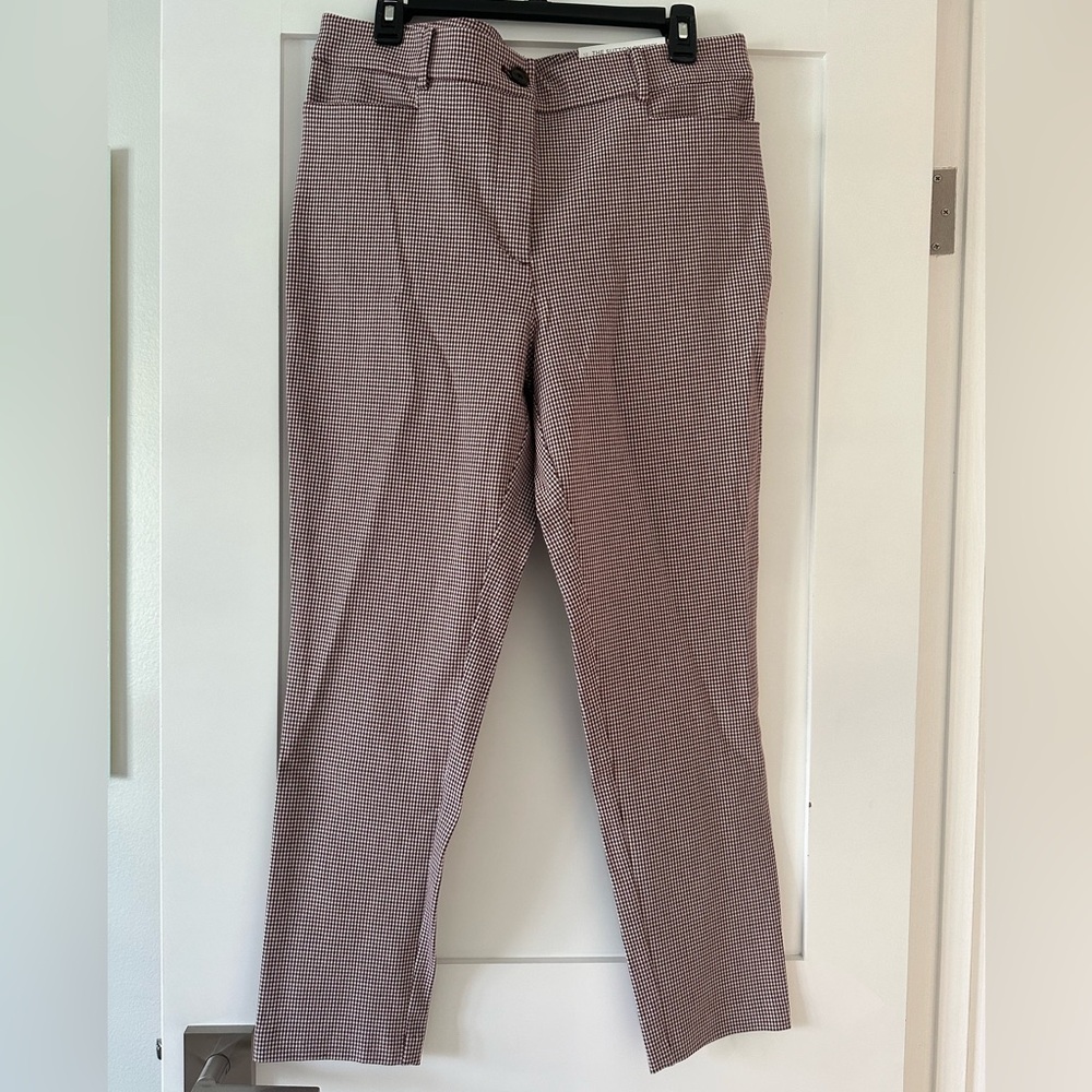 The Sutton skinny- size 12. The loft. Houndstooth print. New with tags